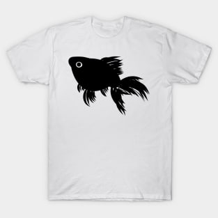 Goldfish Black White 4 T-Shirt